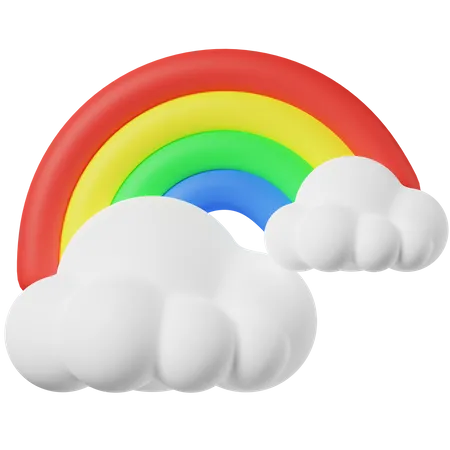 Rainbow 3 D Icon 3D Icon