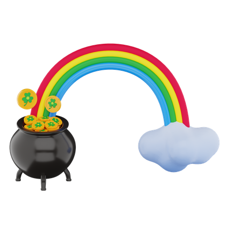 Rainbow Cauldron  3D Icon