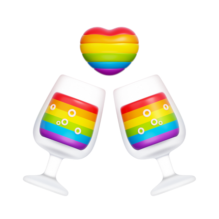 Rainbow Drink  3D Icon