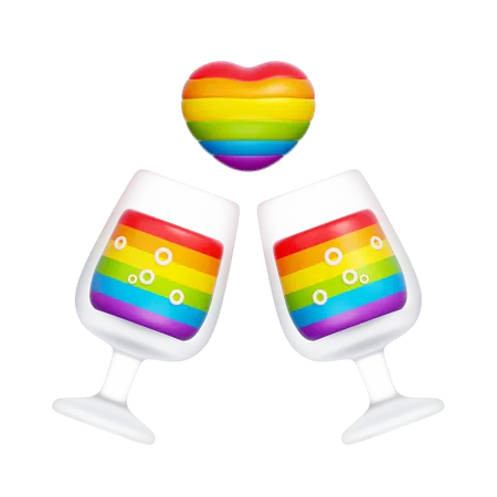 Rainbow Drink  3D Icon