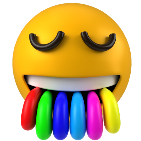 Rainbow Emoji  3D Icon