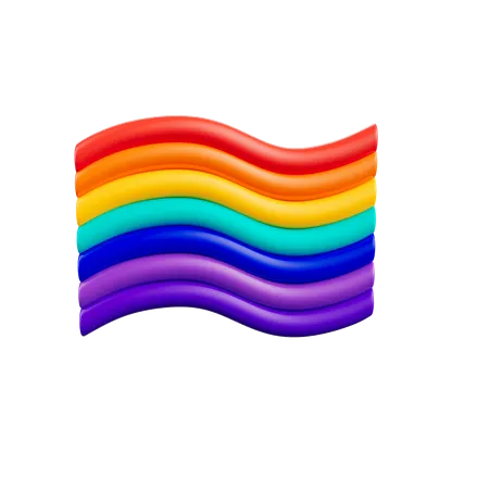 Rainbow Flag  3D Icon