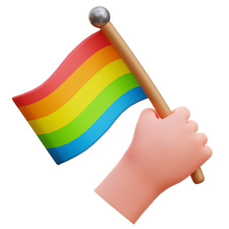 Rainbow Flag  3D Icon