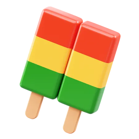 Rainbow Ice Cream  3D Icon