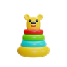 3d stacking toy logo