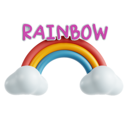 Rainbow Sticker  3D Icon