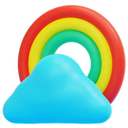 Rainbow Weather  3D Icon