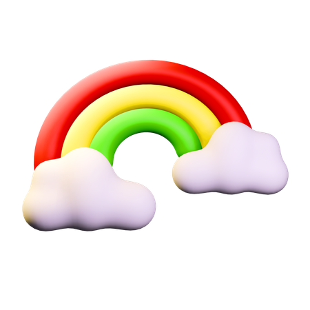 Rainbow Weather  3D Icon