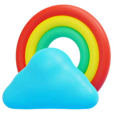 Rainbow Weather  3D Icon