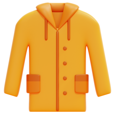 Raincoat  3D Icon