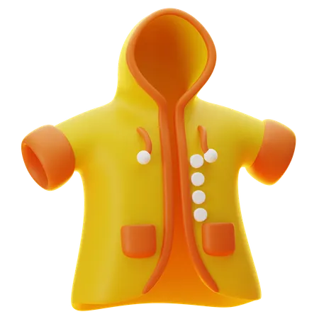 Raincoat  3D Icon