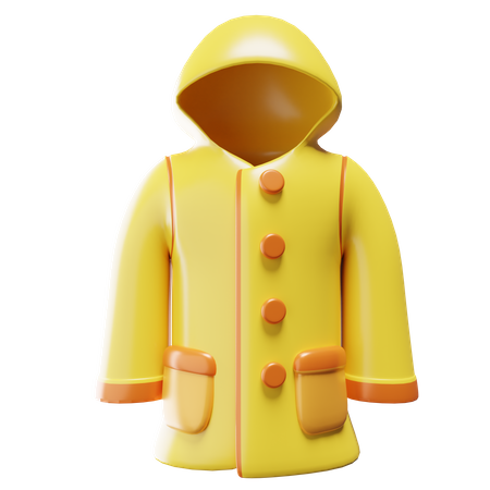 Raincoat  3D Icon