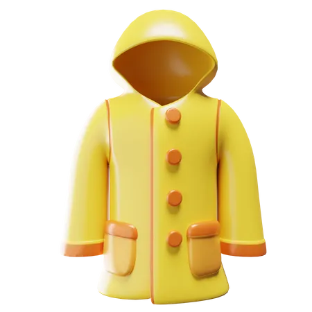 Raincoat  3D Icon