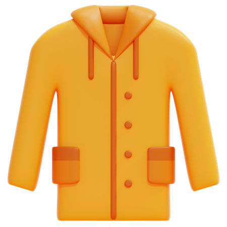 Raincoat 3D Icon