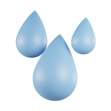 Raindrop  3D Icon