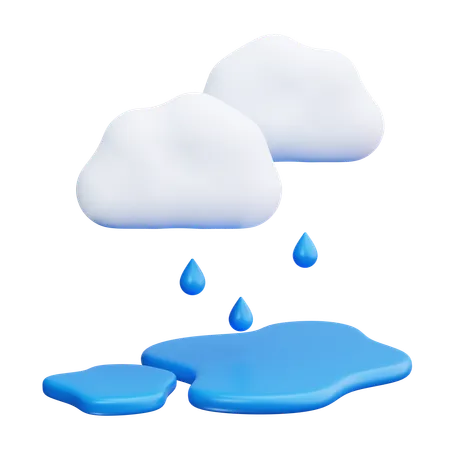 Raindrop  3D Icon