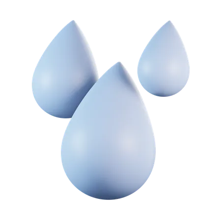 Raindrop  3D Icon