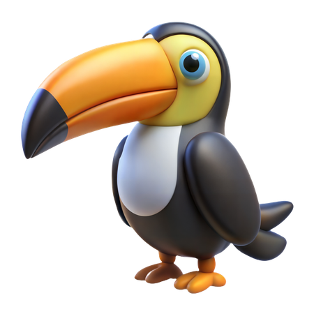 Rainforest Toucan  3D Icon