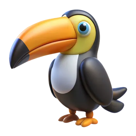 Rainforest Toucan  3D Icon