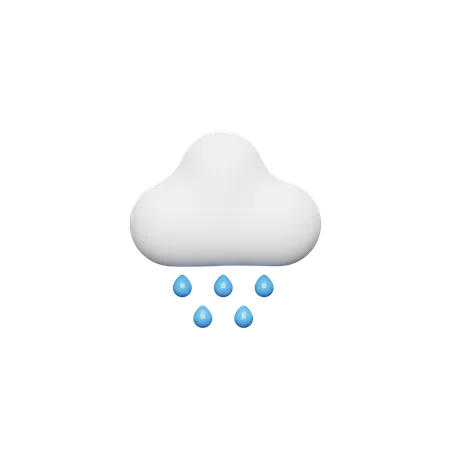 Raining  3D Icon