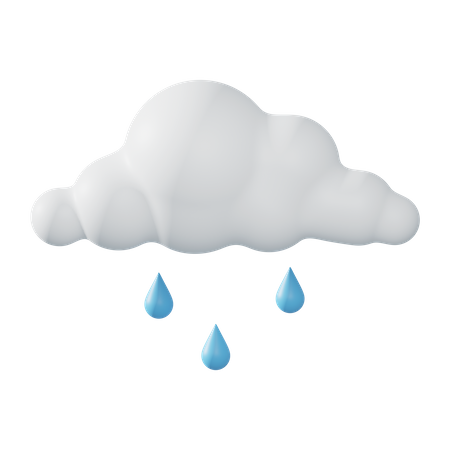 Raining  3D Icon
