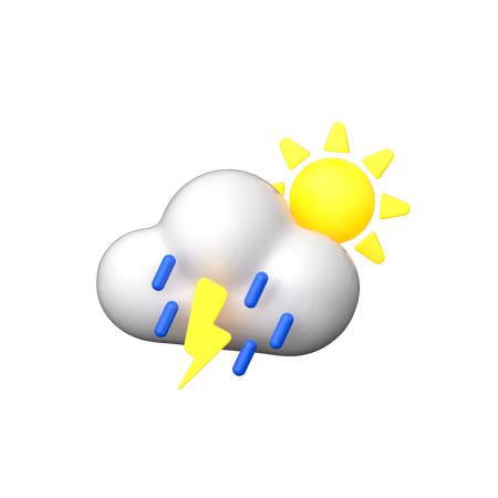 Raining Day  3D Icon