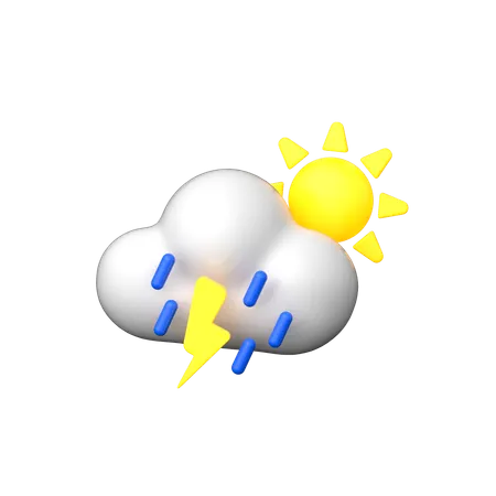 Raining Day  3D Icon