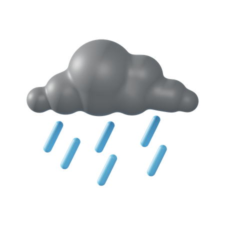 Raining Shower  3D Icon