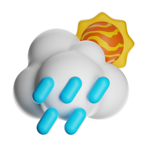 Raining Weather  3D Icon