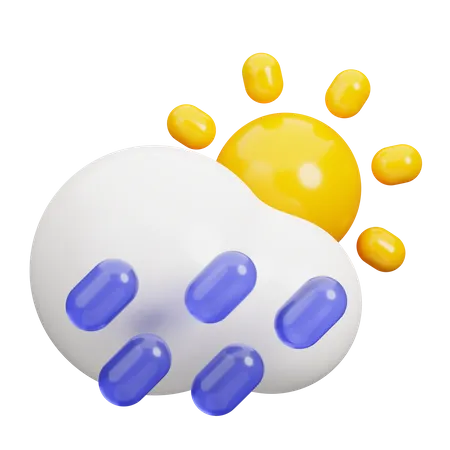 Raining Weather  3D Icon