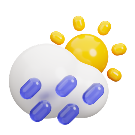 Raining Weather  3D Icon