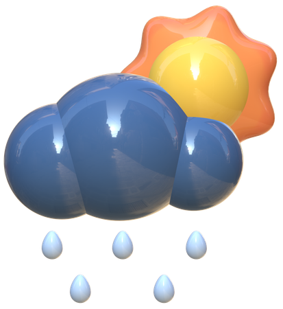 Rainy Day  3D Icon
