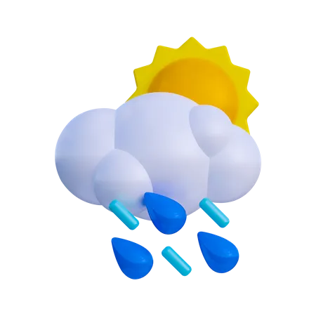 Rainy Day  3D Illustration