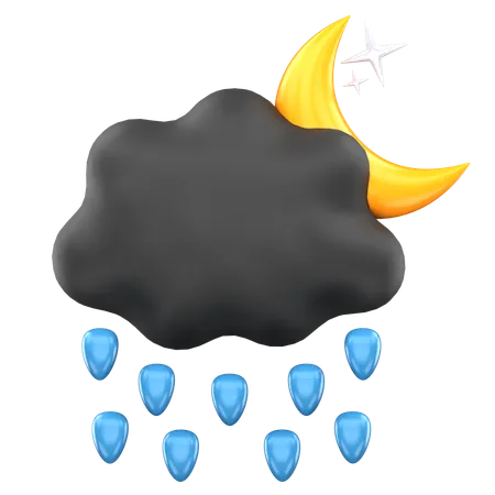 Rainy Midnight  3D Icon