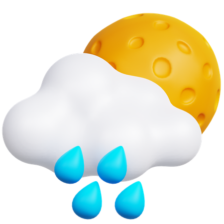 Rainy Night  3D Icon