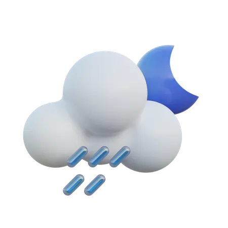 Rainy Night  3D Icon