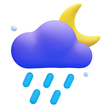 RAINY NIGHT  3D Icon