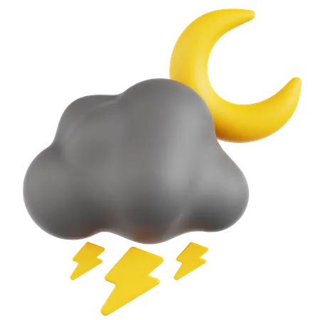 Rainy Night  3D Icon