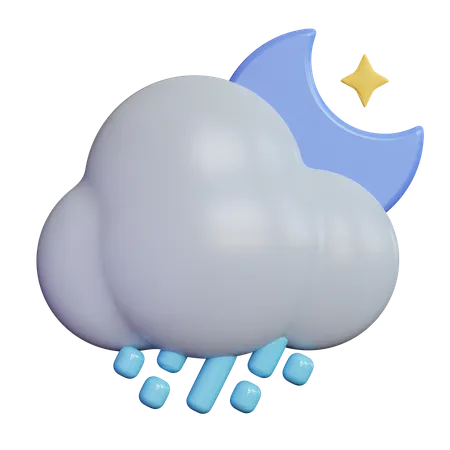 Rainy Night  3D Icon