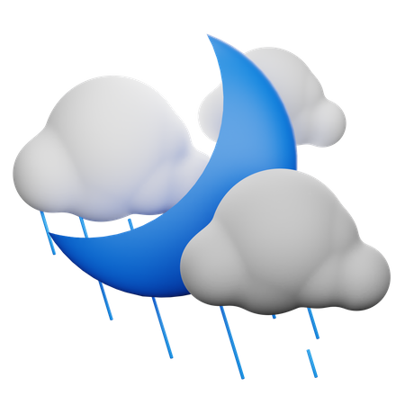 Rainy Night  3D Icon