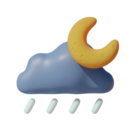 Rainy Night  3D Illustration