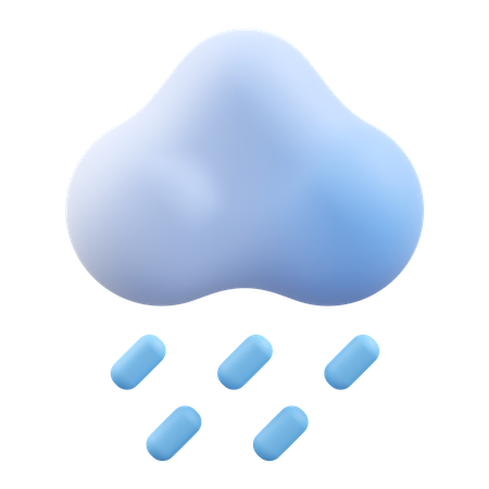 RAIN CLOUDY  3D Icon