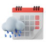 rainy season emoji 3d
