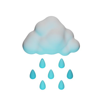 Rainy Weather  3D Icon