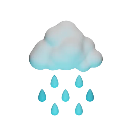 Rainy Weather  3D Icon