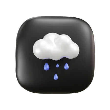 Rainy Weather  3D Icon