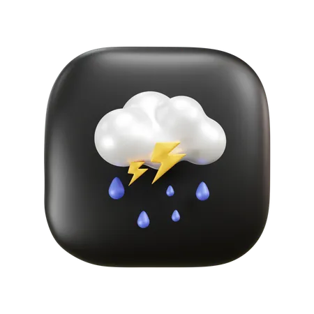 Rainy Weather  3D Icon