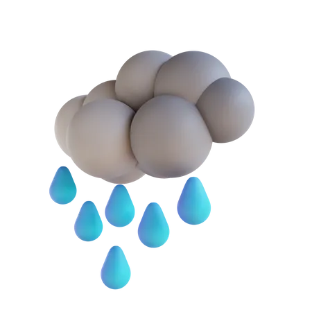 Rainy Weather  3D Illustration