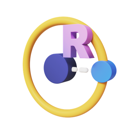 Raio  3D Icon