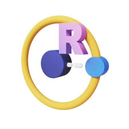 Raio  3D Icon